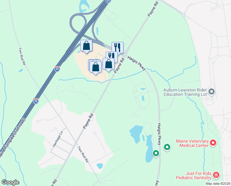 map of restaurants, bars, coffee shops, grocery stores, and more near 245 Payne Road in Scarborough