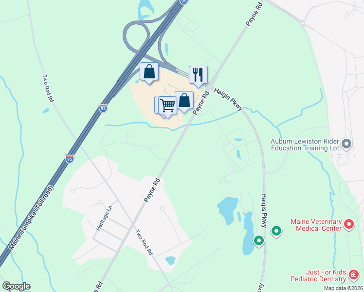 map of restaurants, bars, coffee shops, grocery stores, and more near 245 Payne Road in Scarborough