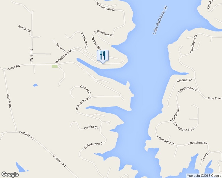 map of restaurants, bars, coffee shops, grocery stores, and more near W Redstone Dr in Sauk