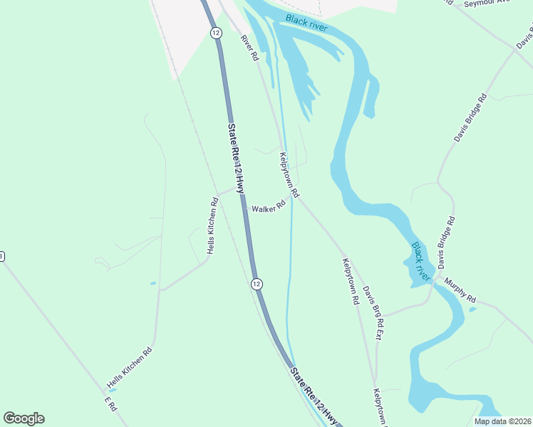 map of restaurants, bars, coffee shops, grocery stores, and more near 7109 Walker Road in Port Leyden