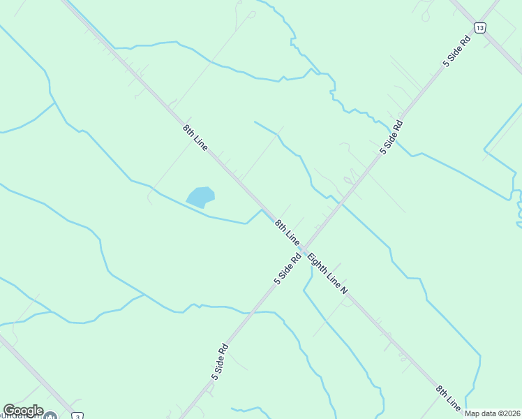 map of restaurants, bars, coffee shops, grocery stores, and more near 9095 8th Line in Halton Hills