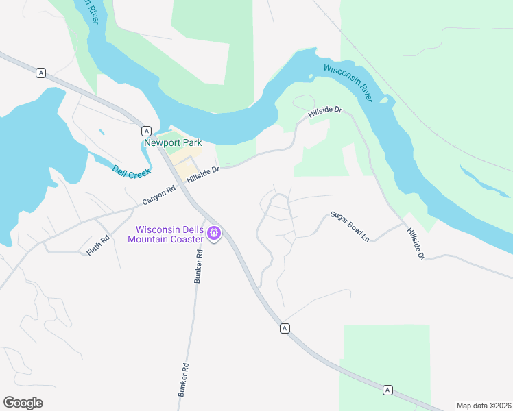 map of restaurants, bars, coffee shops, grocery stores, and more near 56 Redhawk Trail in Baraboo