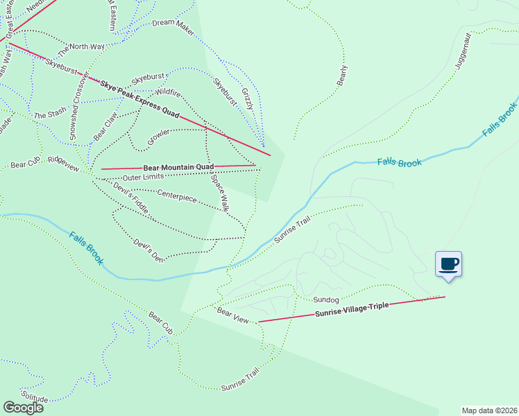 map of restaurants, bars, coffee shops, grocery stores, and more near in Killington