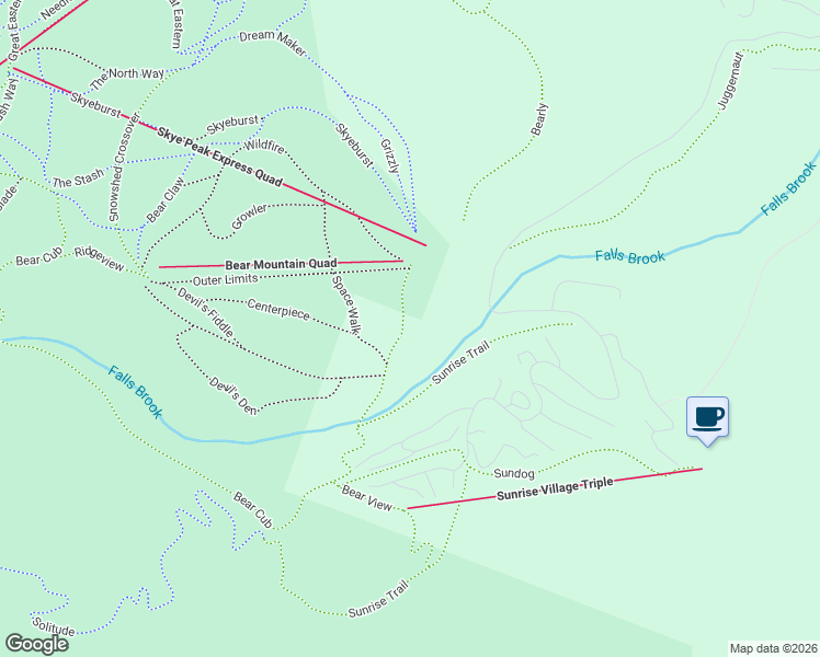 map of restaurants, bars, coffee shops, grocery stores, and more near in Killington