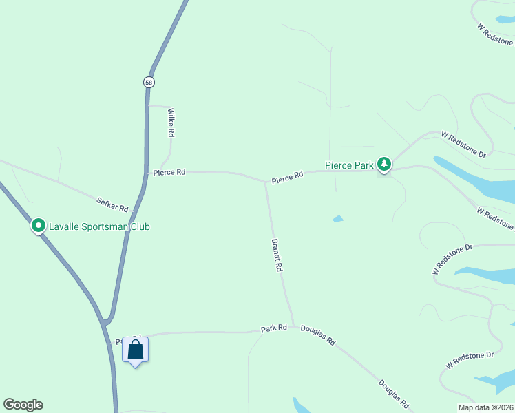 map of restaurants, bars, coffee shops, grocery stores, and more near 1231 Brandt Road in La Valle