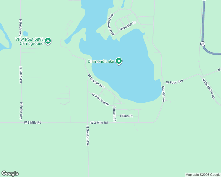 map of restaurants, bars, coffee shops, grocery stores, and more near 679 West Lincoln Avenue in White Cloud