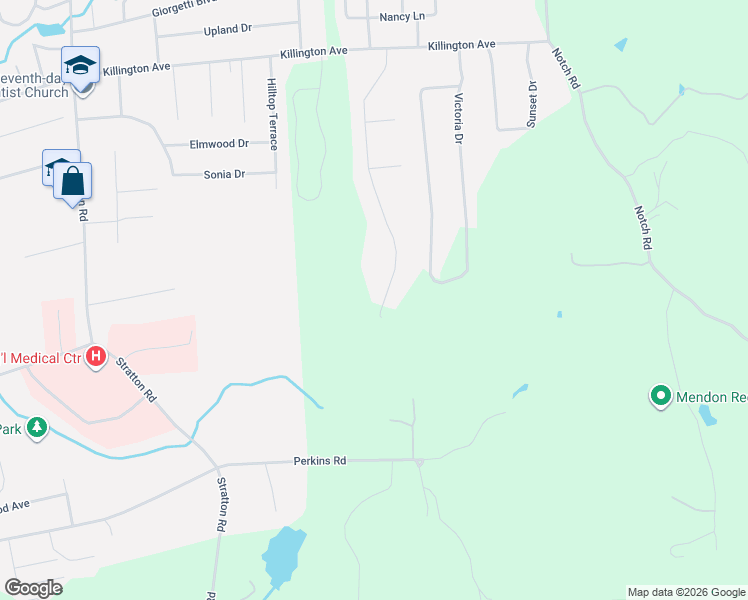 map of restaurants, bars, coffee shops, grocery stores, and more near 574 Hitzel Terrace in Rutland