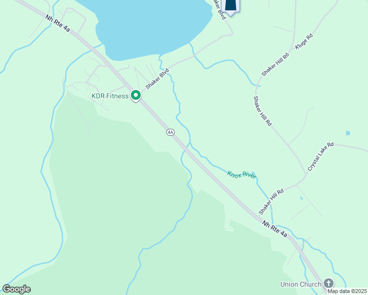 map of restaurants, bars, coffee shops, grocery stores, and more near New Hampshire 4A in Enfield