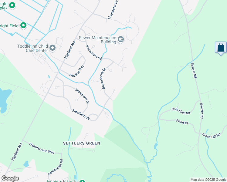 map of restaurants, bars, coffee shops, grocery stores, and more near 262 Elderberry Drive in South Portland