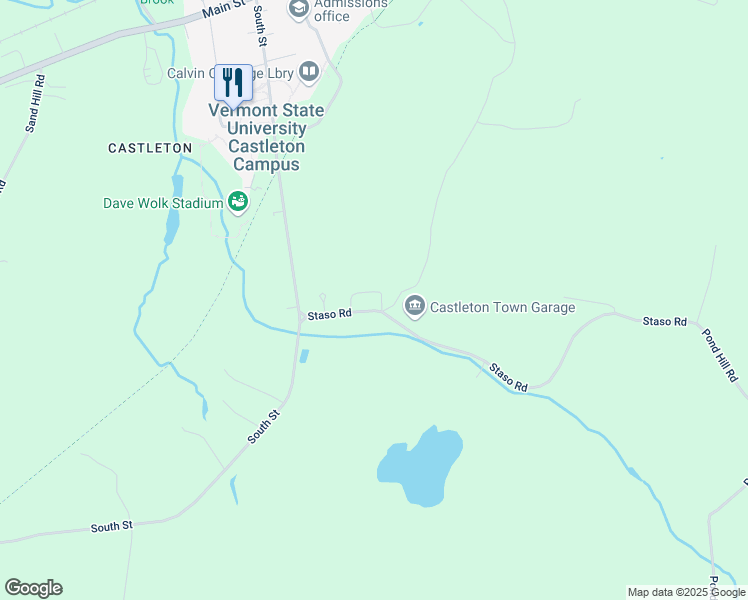 map of restaurants, bars, coffee shops, grocery stores, and more near 69 Lillian Drive in Castleton
