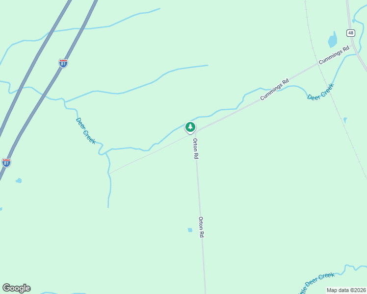 map of restaurants, bars, coffee shops, grocery stores, and more near 345 Orton Road in Pulaski