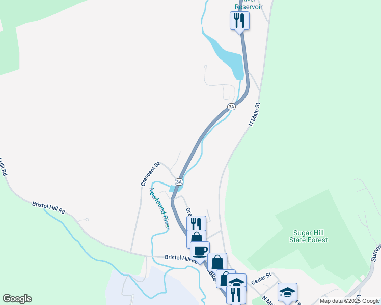 map of restaurants, bars, coffee shops, grocery stores, and more near 507 Lake Street in Bristol