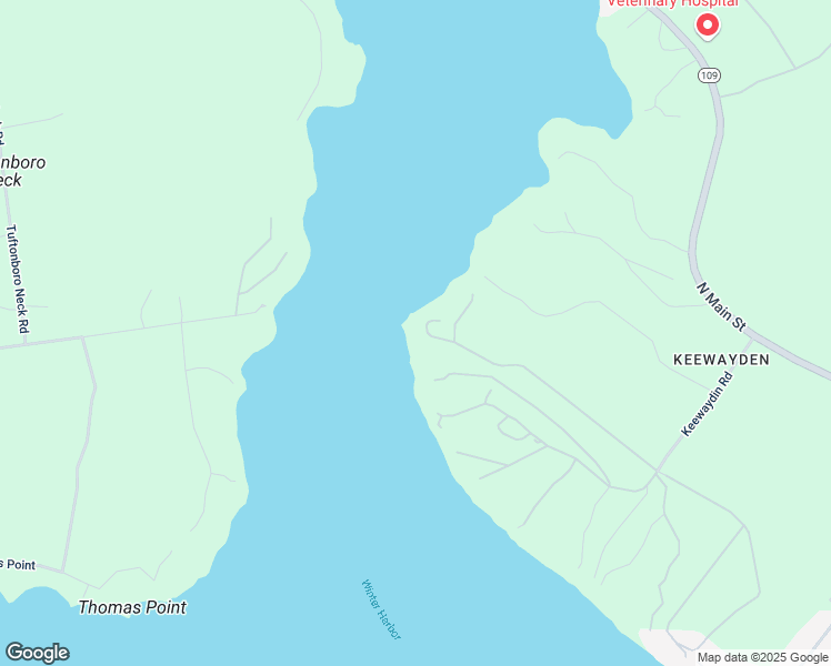 map of restaurants, bars, coffee shops, grocery stores, and more near 116 Old Keewaydin Point Road in Wolfeboro