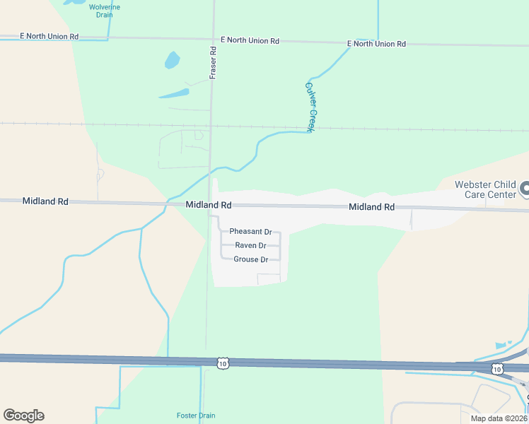 map of restaurants, bars, coffee shops, grocery stores, and more near 1073 Midland Road in Bay City