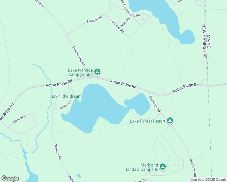 map of restaurants, bars, coffee shops, grocery stores, and more near 704 Acton Ridge Road in Wakefield