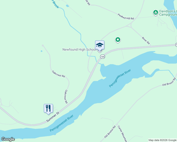 map of restaurants, bars, coffee shops, grocery stores, and more near 2 Newfound Road in Bristol