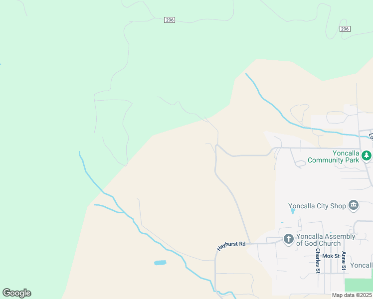 map of restaurants, bars, coffee shops, grocery stores, and more near 1209 Hayhurst Road in Yoncalla