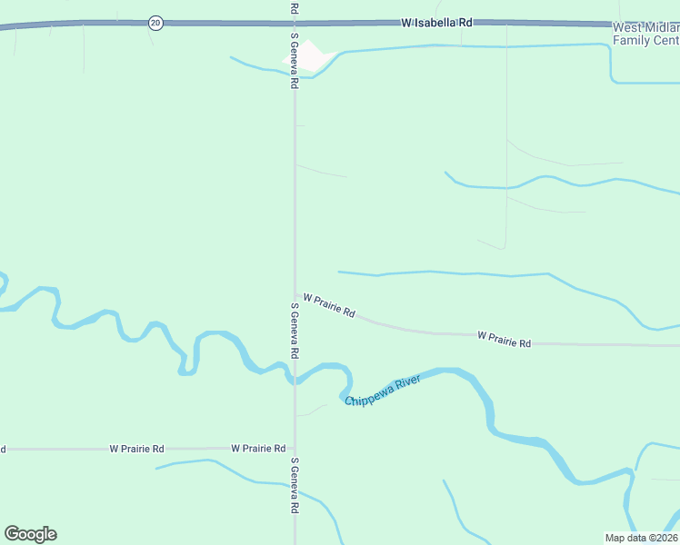 map of restaurants, bars, coffee shops, grocery stores, and more near 4466 West Prairie Road in Shepherd