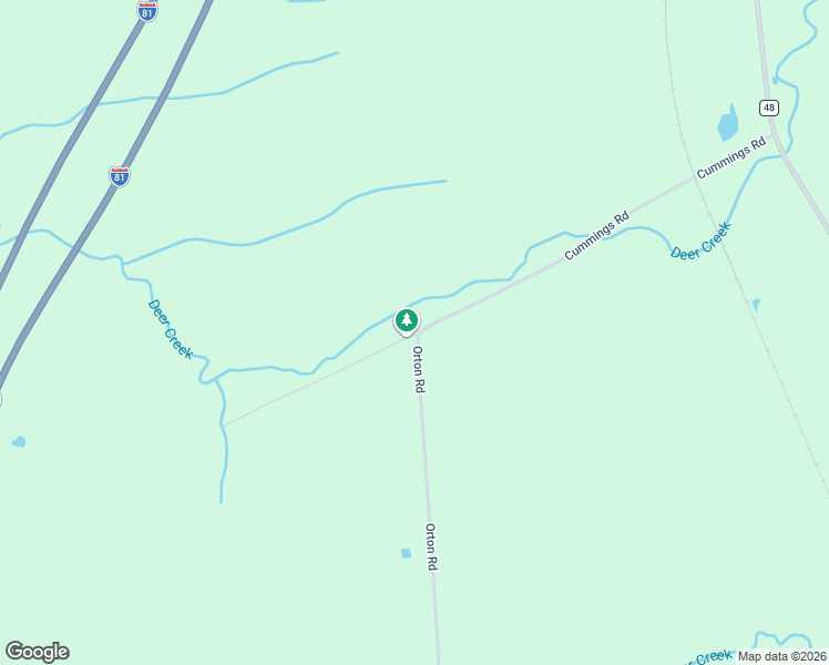 map of restaurants, bars, coffee shops, grocery stores, and more near 27 Cummings Road in Lacona