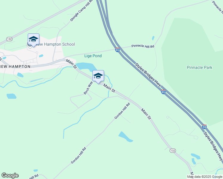 map of restaurants, bars, coffee shops, grocery stores, and more near Main Street in New Hampton