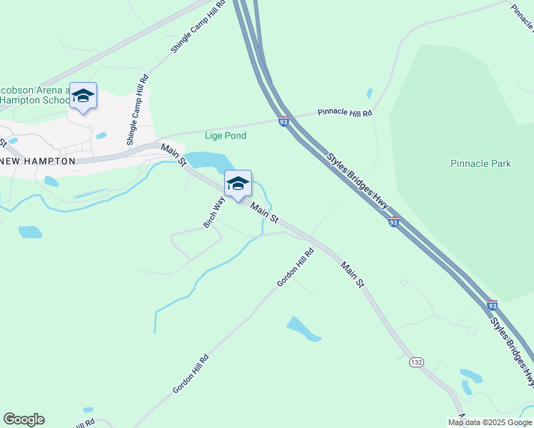 map of restaurants, bars, coffee shops, grocery stores, and more near Main Street in New Hampton