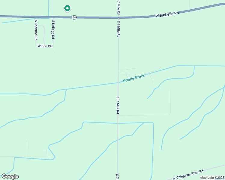 map of restaurants, bars, coffee shops, grocery stores, and more near 282 South 7 Mile Road in Midland