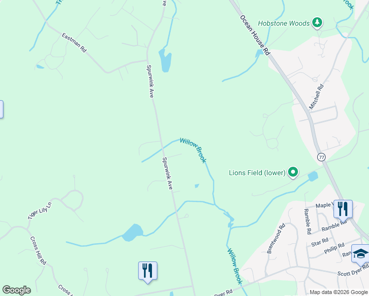 map of restaurants, bars, coffee shops, grocery stores, and more near 10 Pheasant Hill Road in Cape Elizabeth