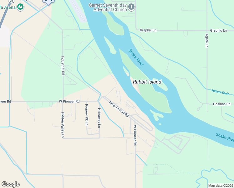 map of restaurants, bars, coffee shops, grocery stores, and more near 4220 East Pioneer Road in Homedale
