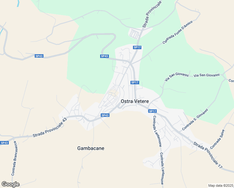 map of restaurants, bars, coffee shops, grocery stores, and more near 12B Via Camillo Benso Conte di Cavour in Ostra Vetere