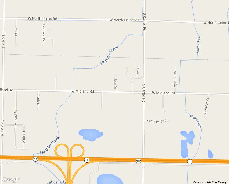 map of restaurants, bars, coffee shops, grocery stores, and more near 2116 West Midland Road in Auburn
