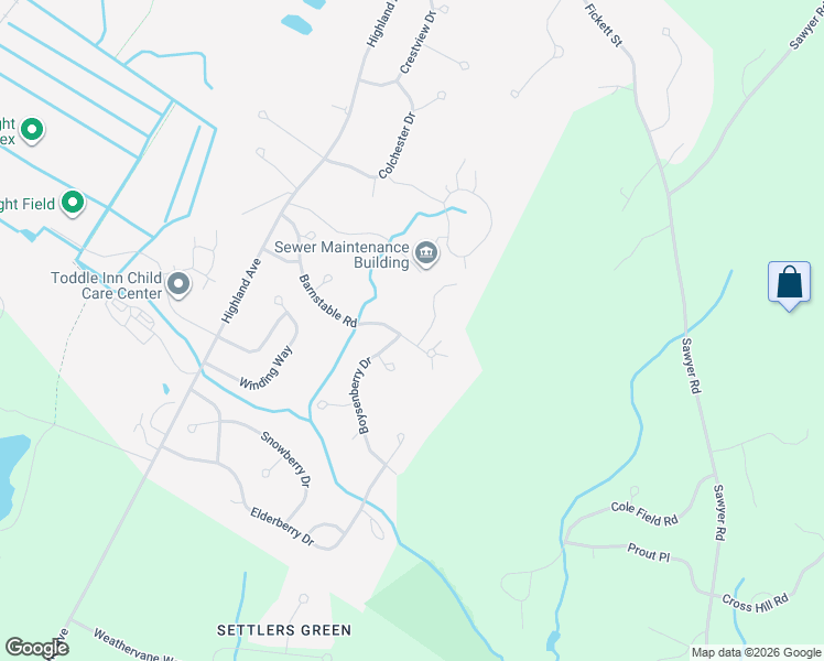 map of restaurants, bars, coffee shops, grocery stores, and more near 210 Barnstable Road in South Portland