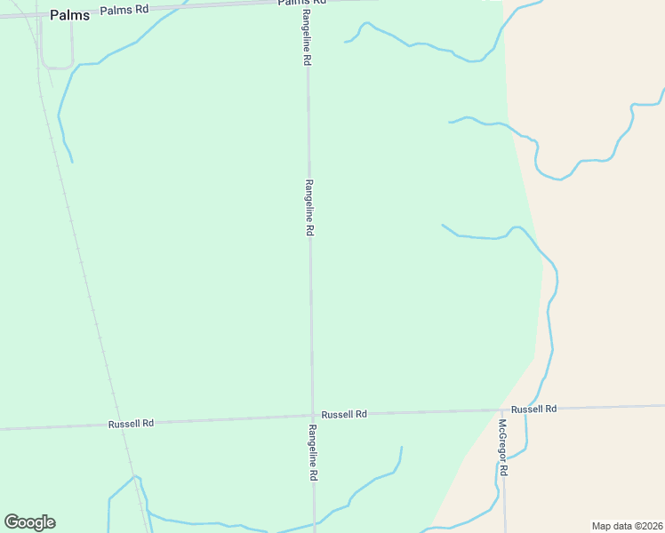 map of restaurants, bars, coffee shops, grocery stores, and more near 6000-6498 Rangeline Road in Palms