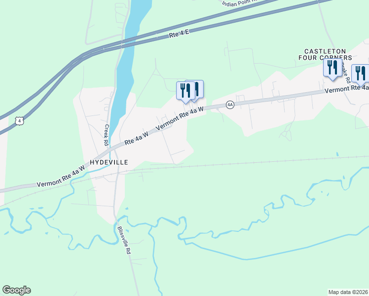 map of restaurants, bars, coffee shops, grocery stores, and more near 111 School Street in Fair Haven