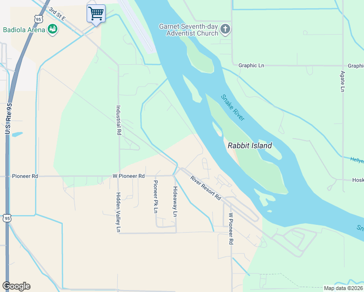 map of restaurants, bars, coffee shops, grocery stores, and more near 4220 East Pioneer Road in Homedale