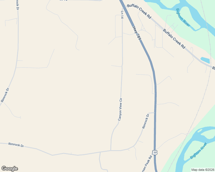 map of restaurants, bars, coffee shops, grocery stores, and more near 402 Pronghorn Loop in Thermopolis