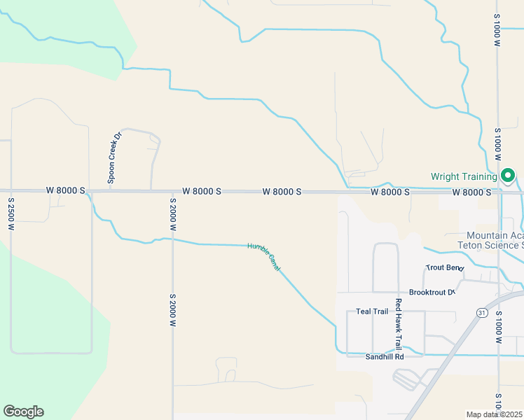 map of restaurants, bars, coffee shops, grocery stores, and more near 153-199 West 8000 South in Victor