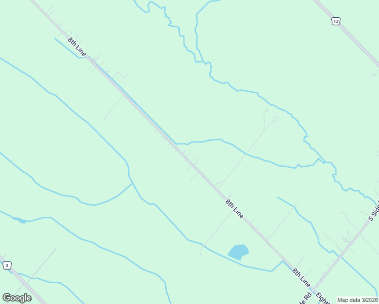 map of restaurants, bars, coffee shops, grocery stores, and more near 9409 8th Line in Halton Hills