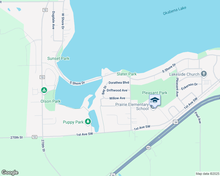 map of restaurants, bars, coffee shops, grocery stores, and more near 1956 Dorathea Boulevard in Worthington