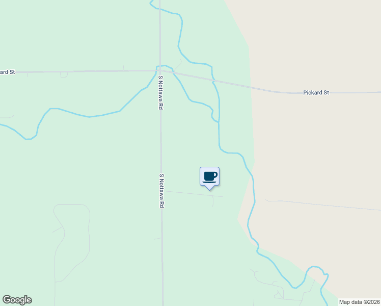 map of restaurants, bars, coffee shops, grocery stores, and more near 2347 South Nottawa Road in Mount Pleasant