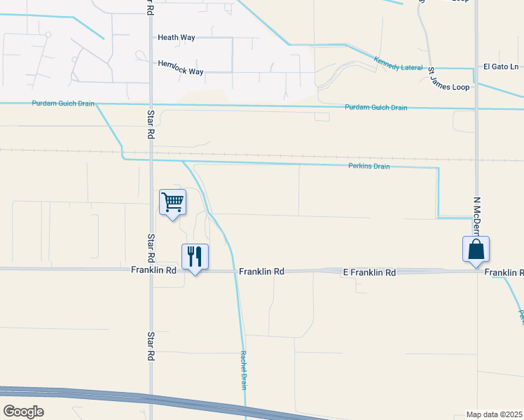 map of restaurants, bars, coffee shops, grocery stores, and more near Unnamed Road in Nampa