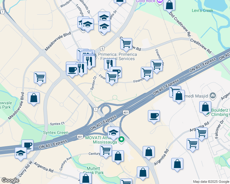 6880 Financial Drive, Mississauga ON Walk Score