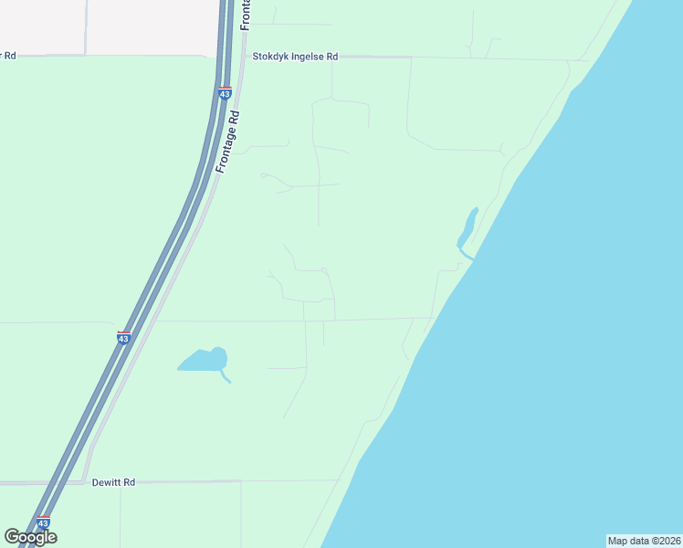 map of restaurants, bars, coffee shops, grocery stores, and more near N1893 Huibregtse Road in Oostburg