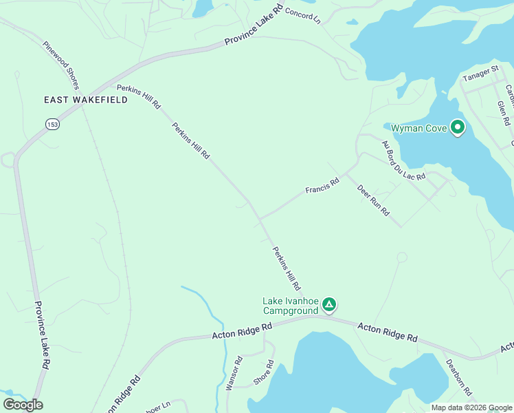 map of restaurants, bars, coffee shops, grocery stores, and more near 321 Perkins Hill Road in Wakefield