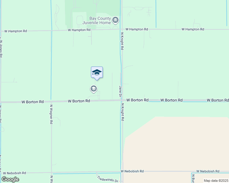 map of restaurants, bars, coffee shops, grocery stores, and more near 1530 Elizabeth Lane in Essexville