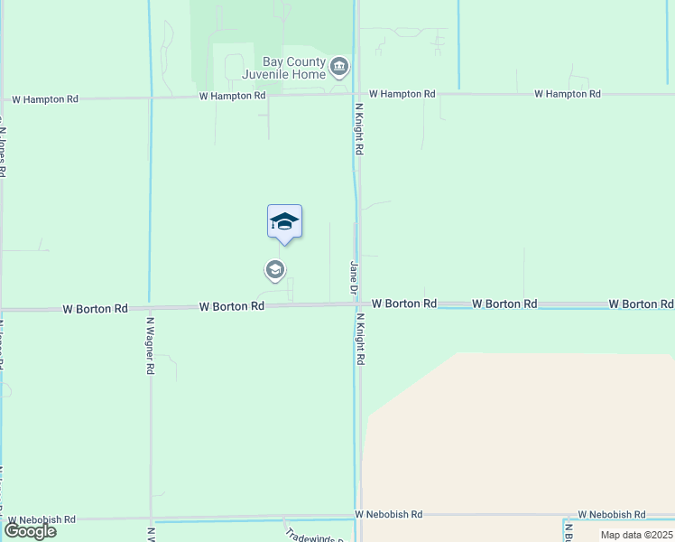 map of restaurants, bars, coffee shops, grocery stores, and more near 1530 Elizabeth Lane in Essexville