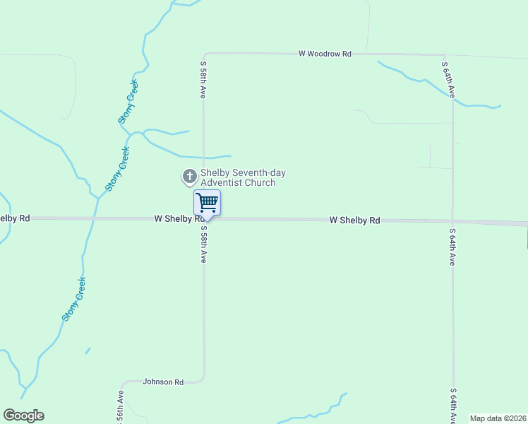 map of restaurants, bars, coffee shops, grocery stores, and more near 5248 West Shelby Road in Shelby