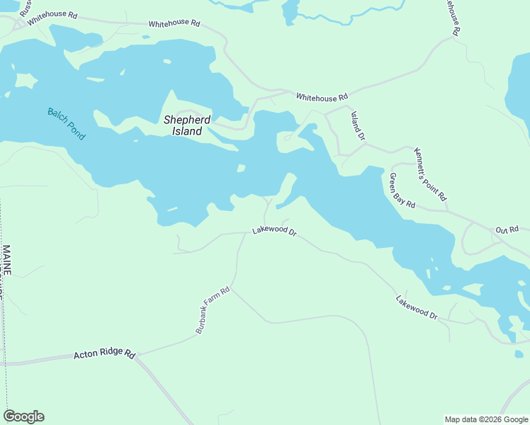 map of restaurants, bars, coffee shops, grocery stores, and more near Breezy Point Private Road in Acton
