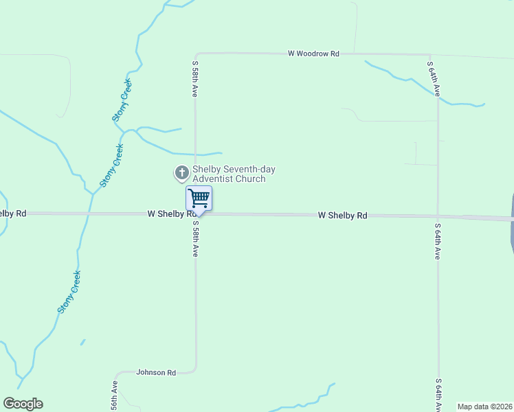 map of restaurants, bars, coffee shops, grocery stores, and more near 5248 West Shelby Road in Shelby