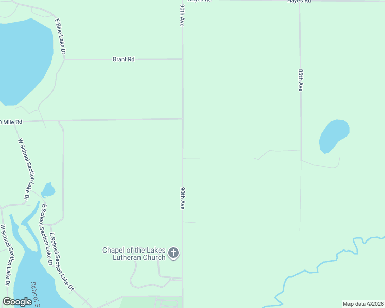 map of restaurants, bars, coffee shops, grocery stores, and more near 9800 90th Avenue in Mecosta