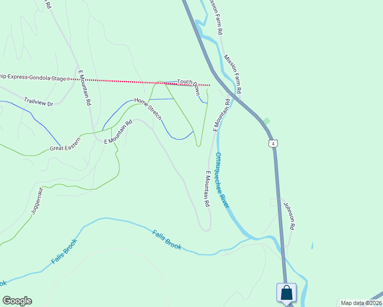 map of restaurants, bars, coffee shops, grocery stores, and more near 3593 East Mountain Road in Killington